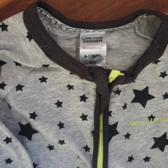 BONDS Wondersuit grey with fluro zip - Picture 3 of 4